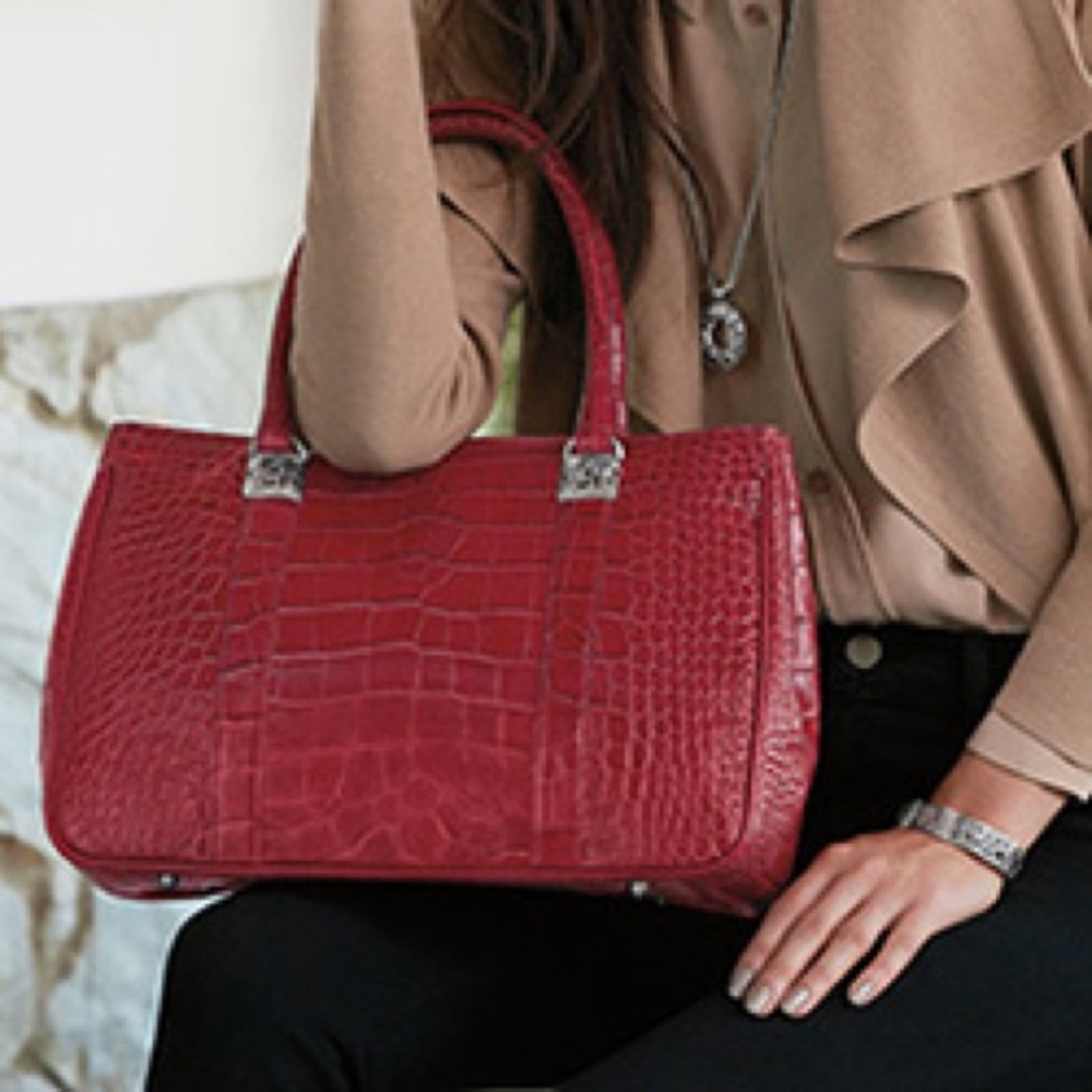 Brighton Monroe Croco Tote